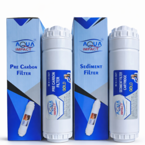 Aqua Impact Gold Series Sediment & Pre Carbon Filter Combo | Universal RO Compatibility